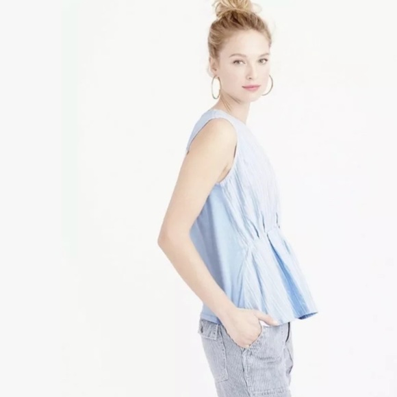 J Crew | Womens Cinched Tank Striped Top XXXS - Picture 3 of 10